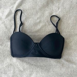 Mikoh black bikini top - small